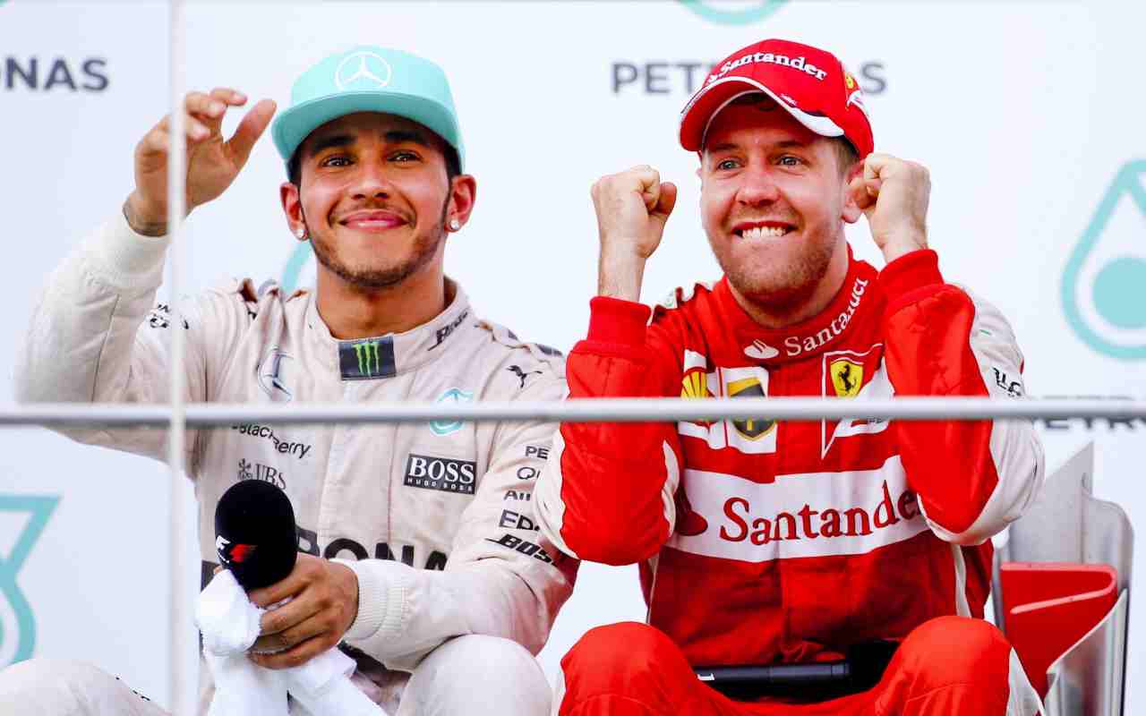 Lewis Hamilton e Sebastian Vettel (ANSA)