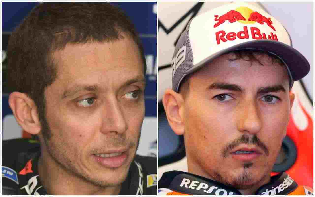 MotoGP Valentino Rossi e Jorge Lorenzo (ANSA)