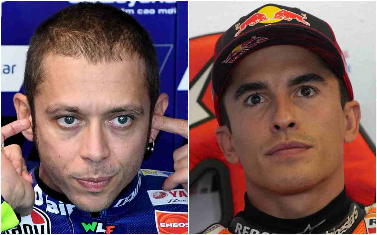 MotoGP Valentino Rossi e Marc Marquez (ANSA)