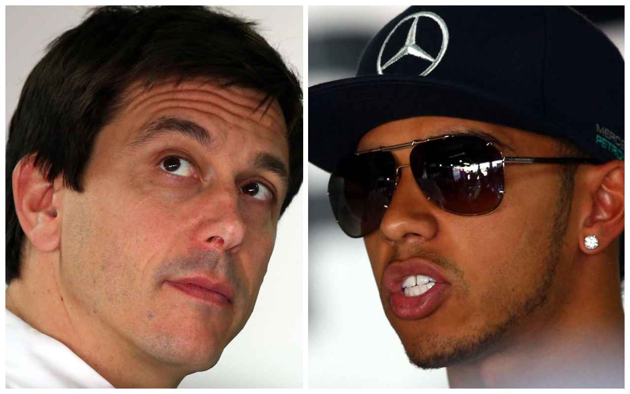 Toto Wolff Lewis Hamilton Mercedes F1 (Ansa Foto)