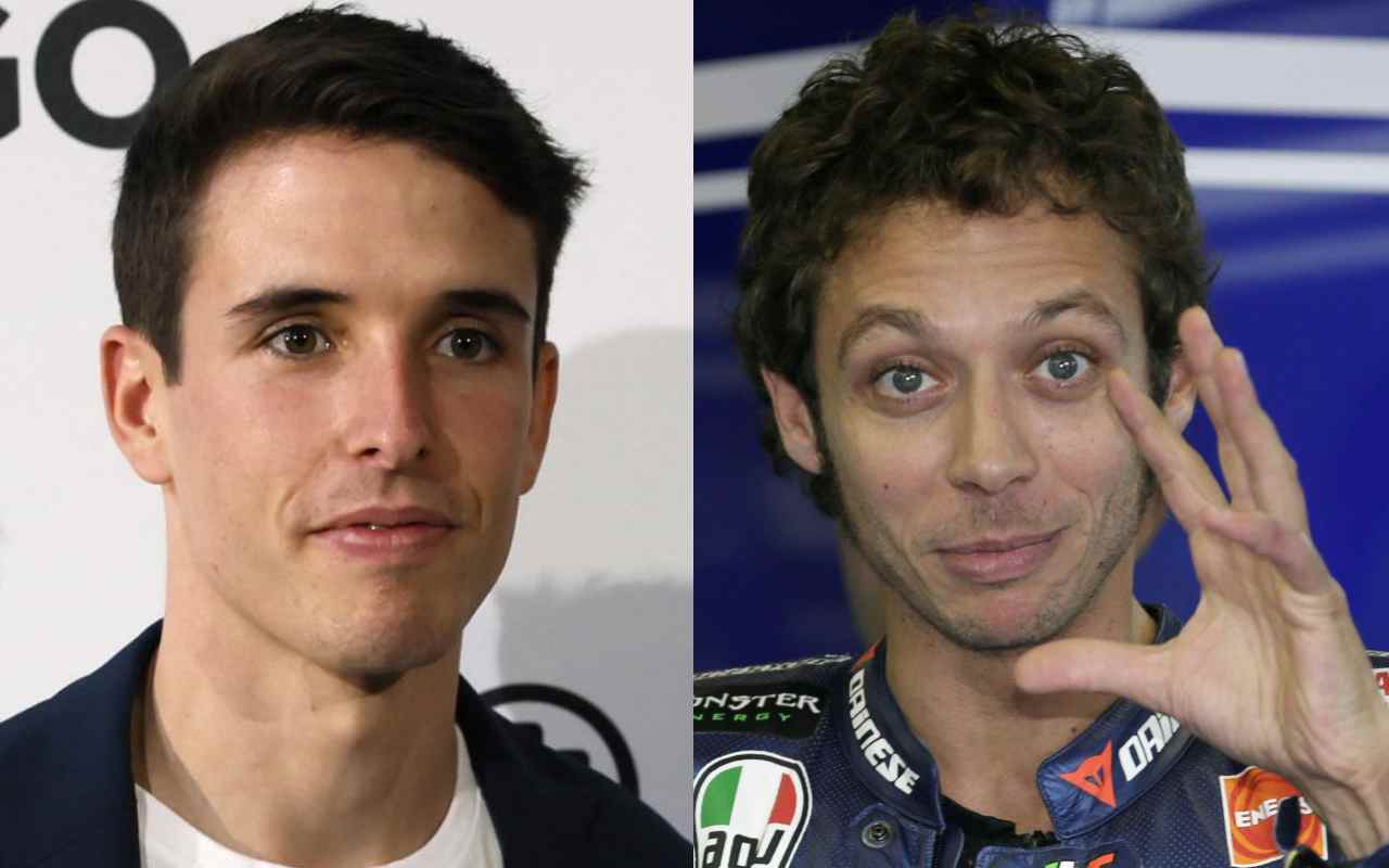 Valentino Rossi e Alex Marquez (Ansa)