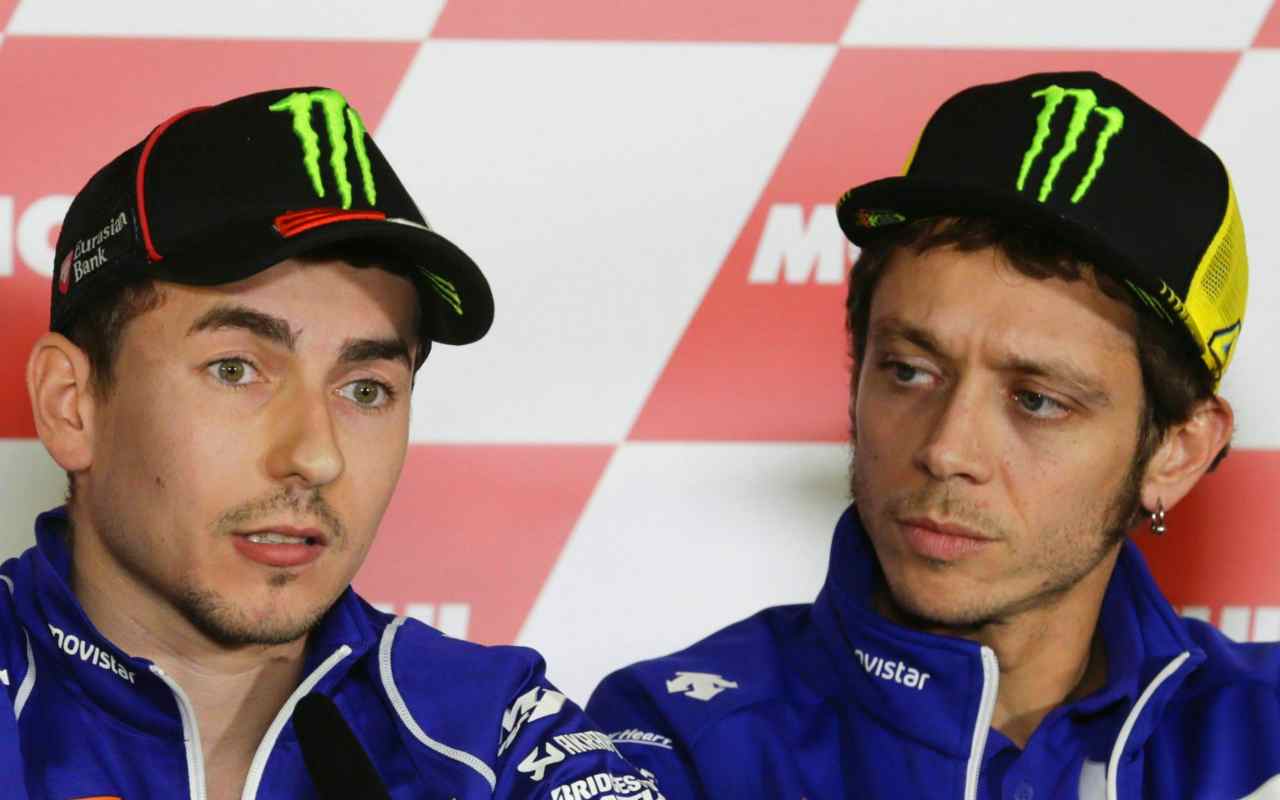 Valentino Rossi e Jorge Lorenzo (ANSA)