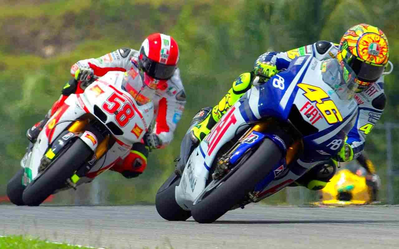 Valentino Rossi e Marco Simoncelli (ANSA)