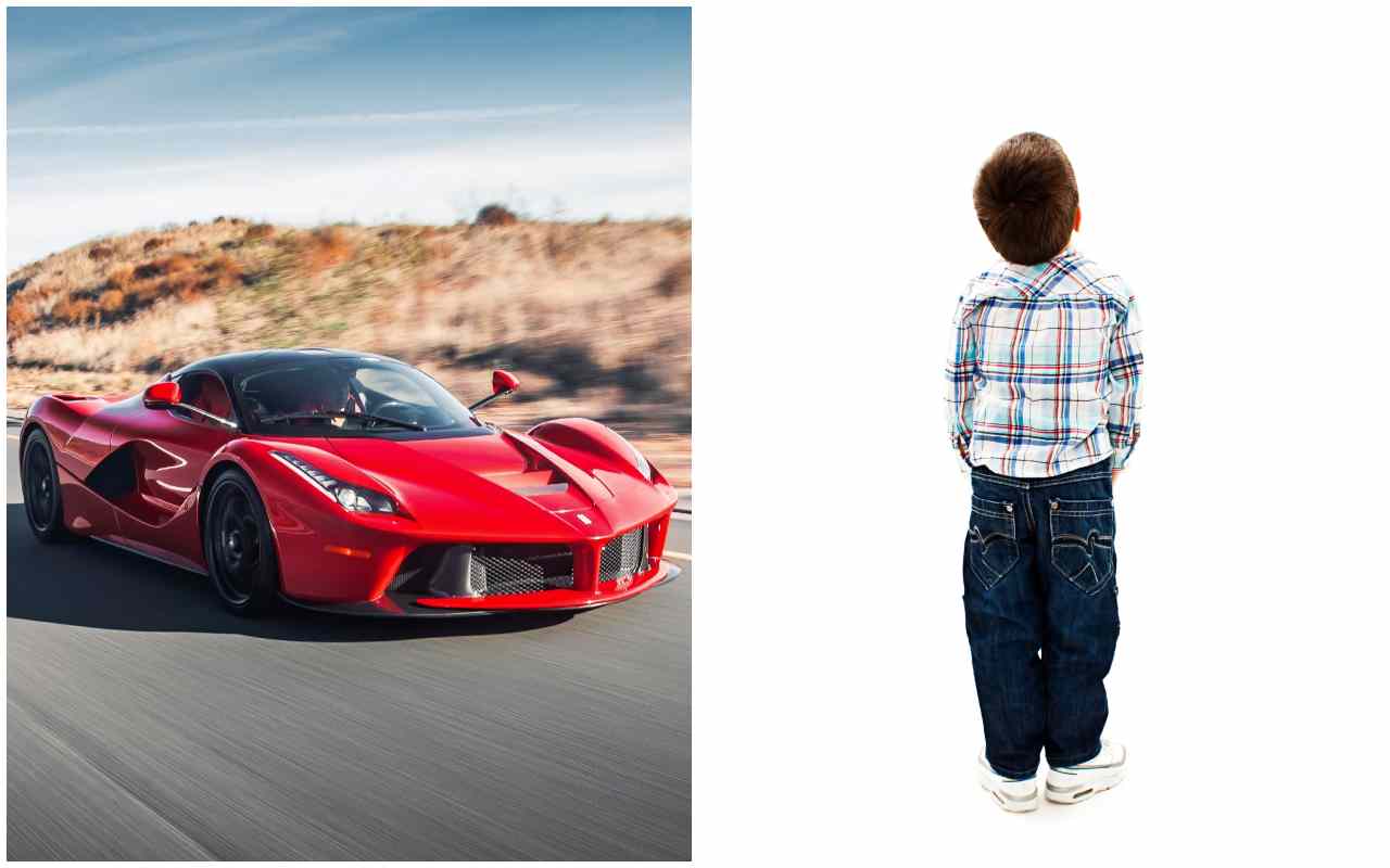 Bambino e Ferrari (AdobeStock)