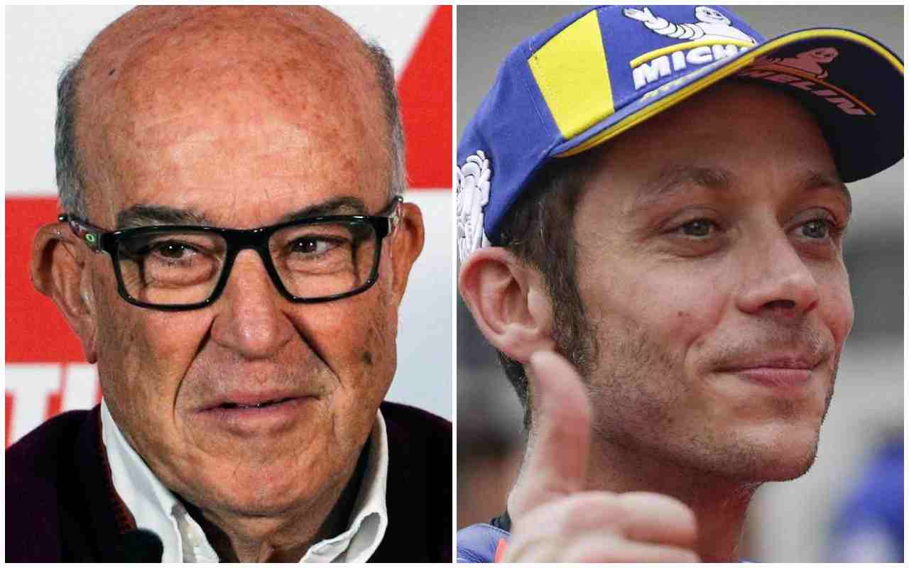 Carmelo Ezpeleta Valentino Rossi (Ansa Foto)