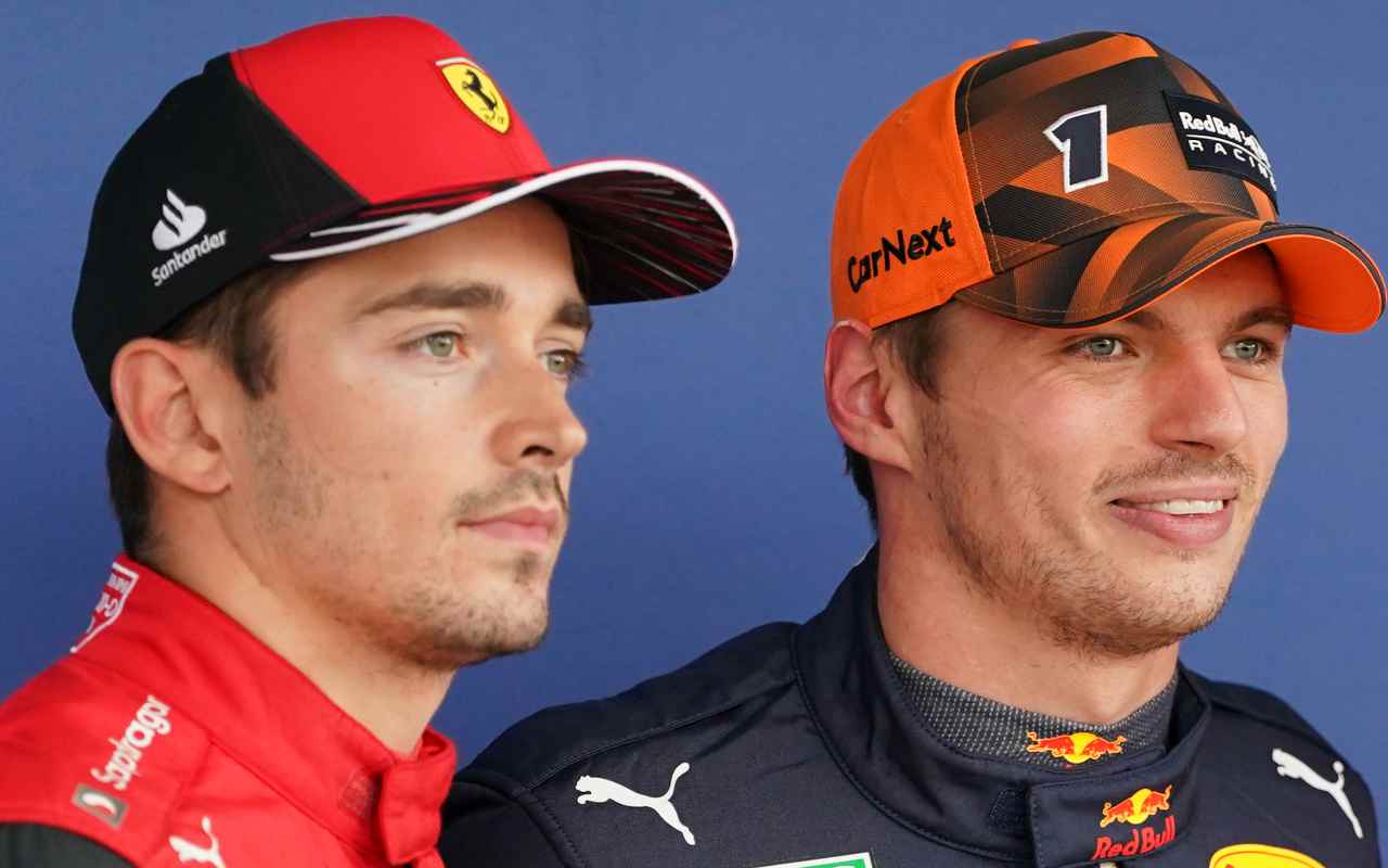 Charles Leclerc Max Verstappen (LaPresse)