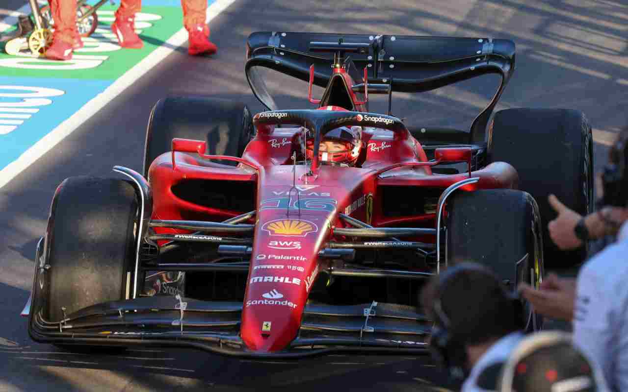 Ferrari F1-75 in trionfo (LaPresse)