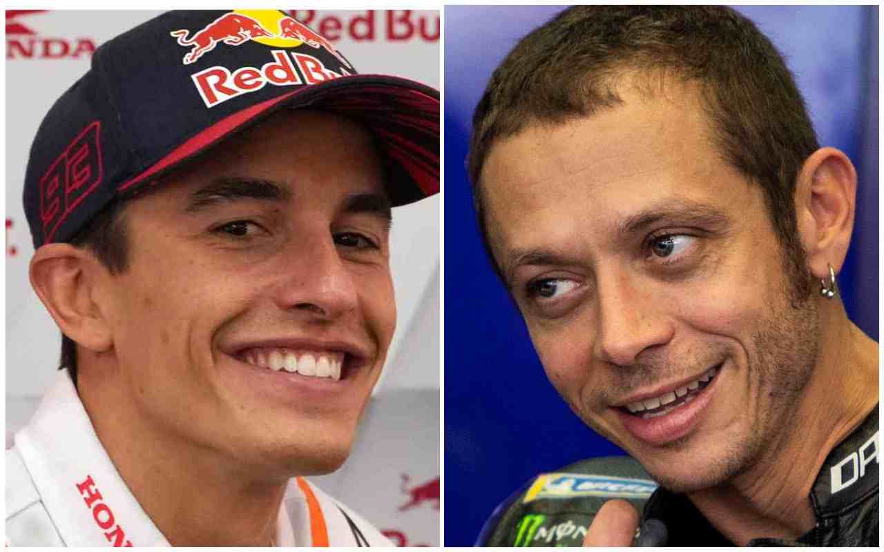 Marc Marquez Valentino Rossi (Ansa Foto)