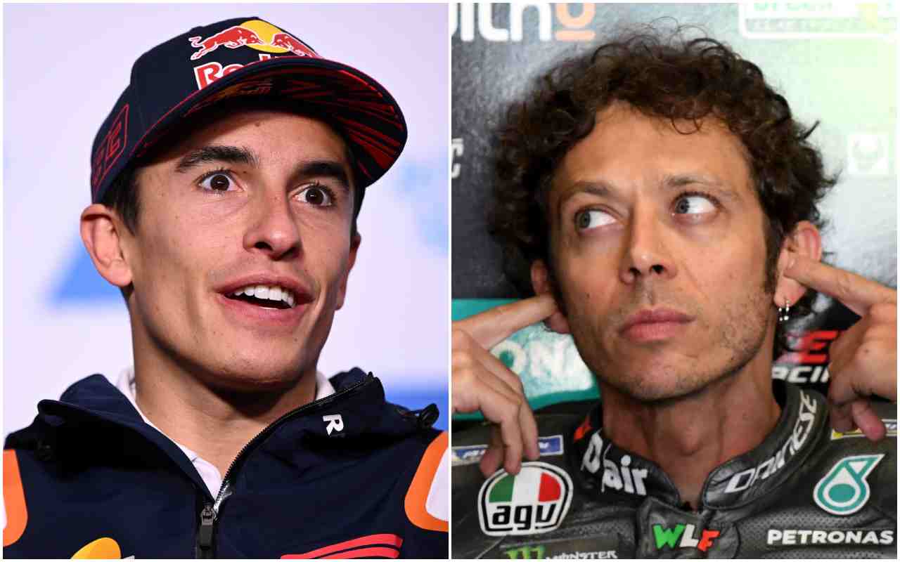 Marc Marquez e Valentino Rossi (ANSA)