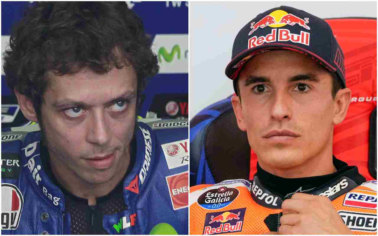 Valentino Rossi e Marc Marquez (ANSA)