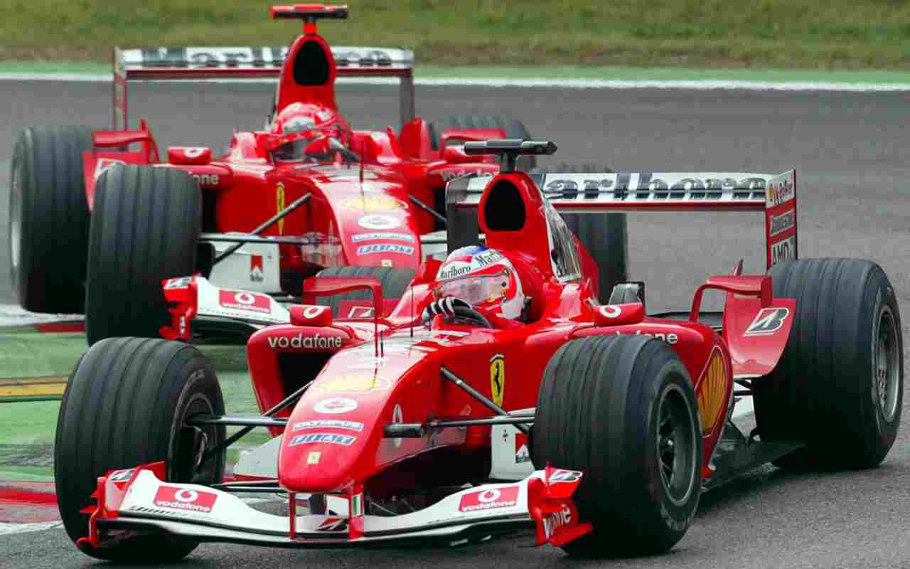 F1 Ferrari a Monza nel 2004 (ANSA)