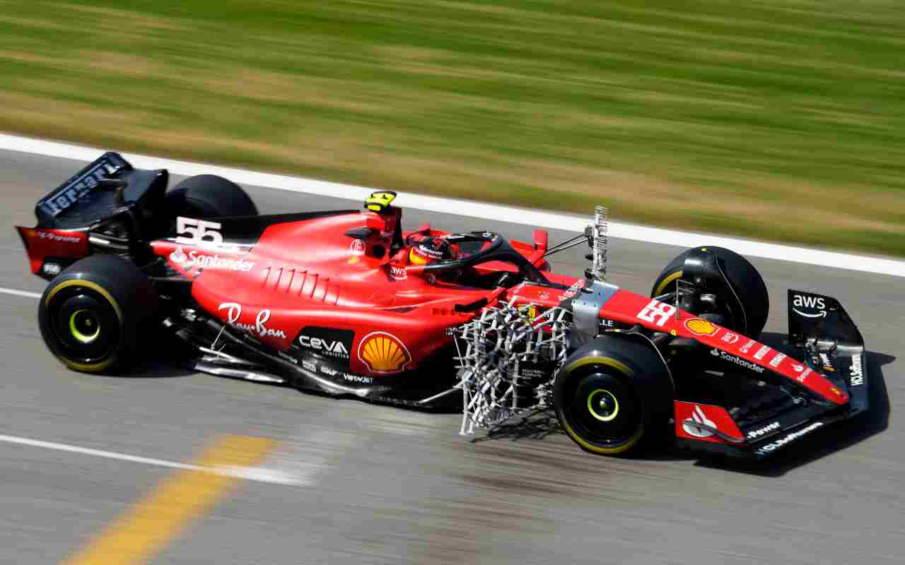 Ferrari SF-23 con Sainz in Bahrain (LaPresse)