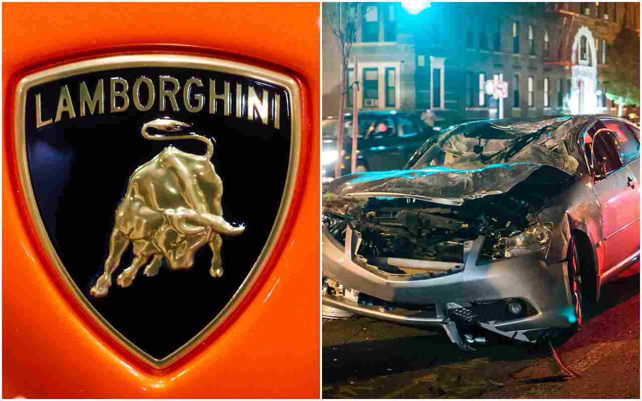 Terrible Lamborghini Accident: Panic in the Street
