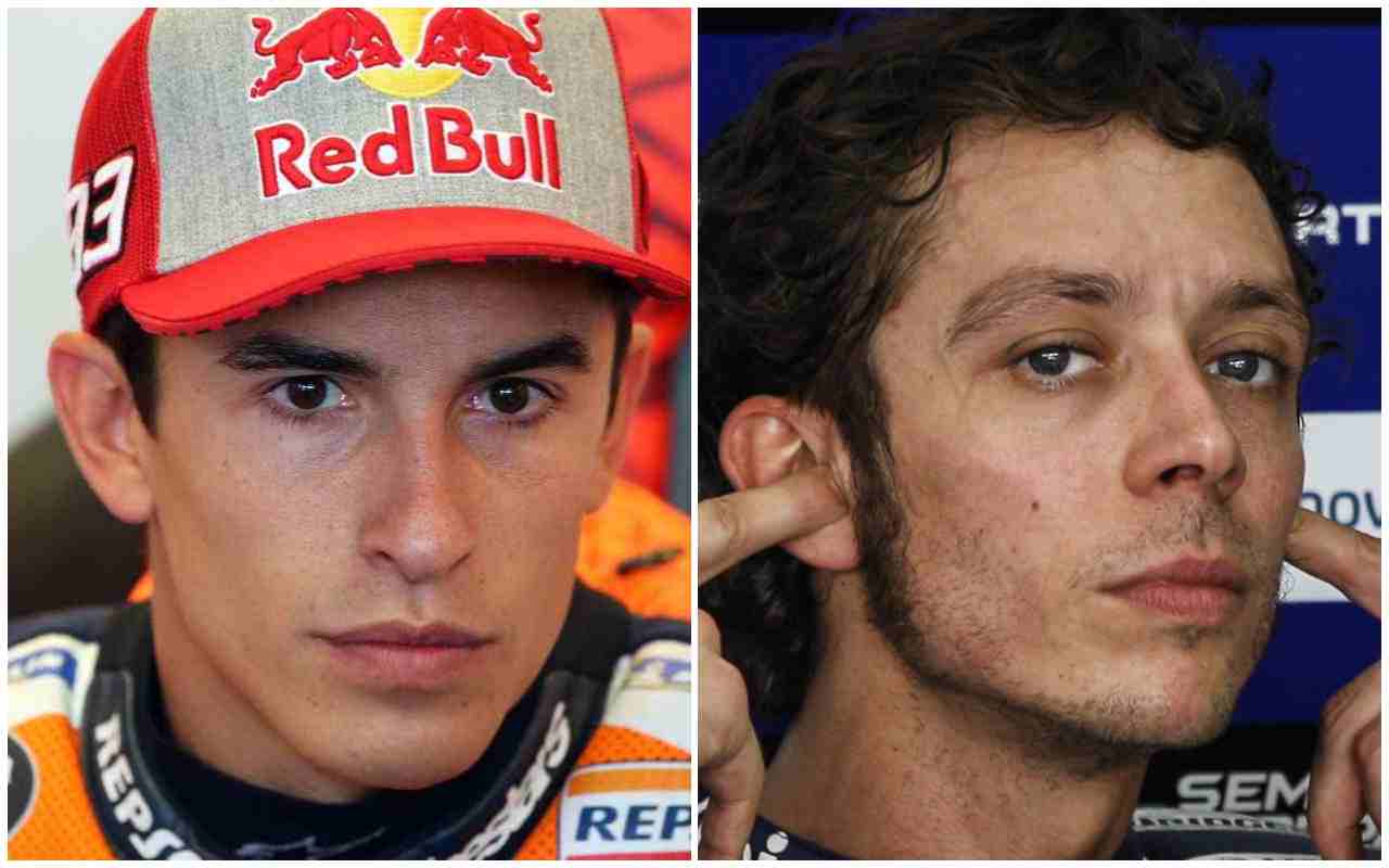 Marc Marquez Valentino Rossi (Ansa Foto)