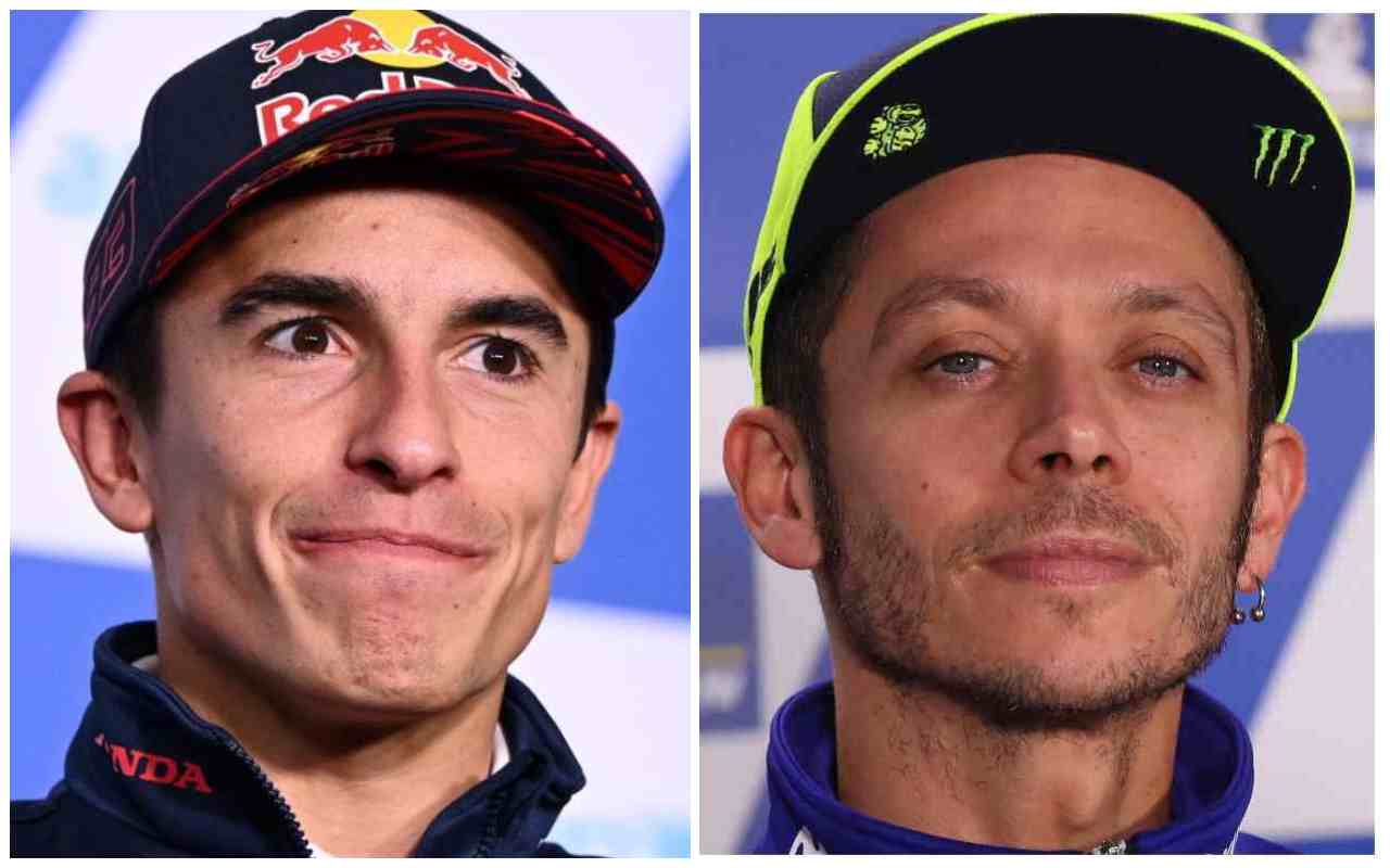 Marc Marquez Valentino Rossi (Ansa Foto)