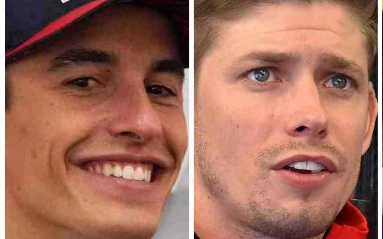 MotoGP Marc Marquez e Casey Stoner (ANSA)