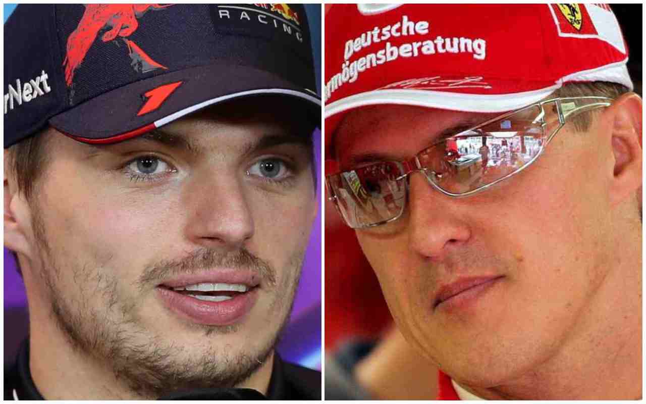 Max Verstappen Michael Schumacher (Ansa Foto)