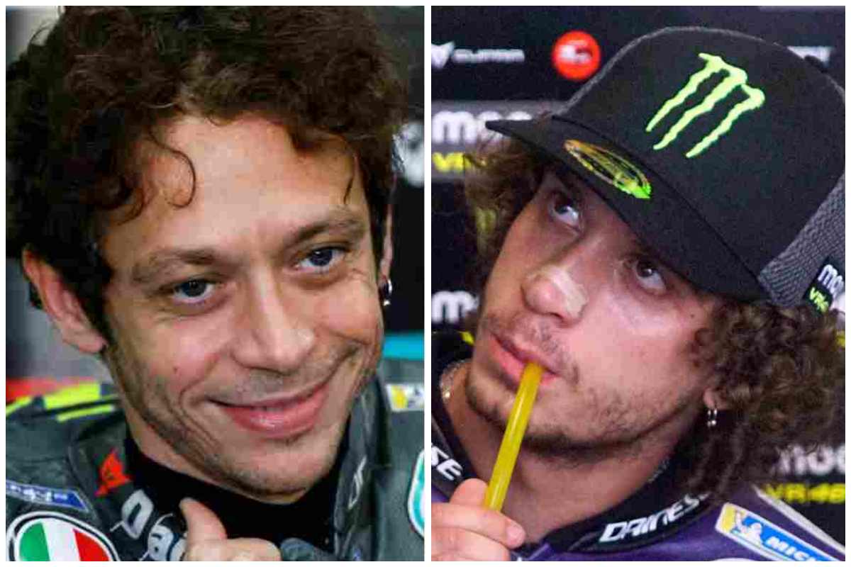 Il boss Valentino Rossi e l'allievo Marco Bezzecchi