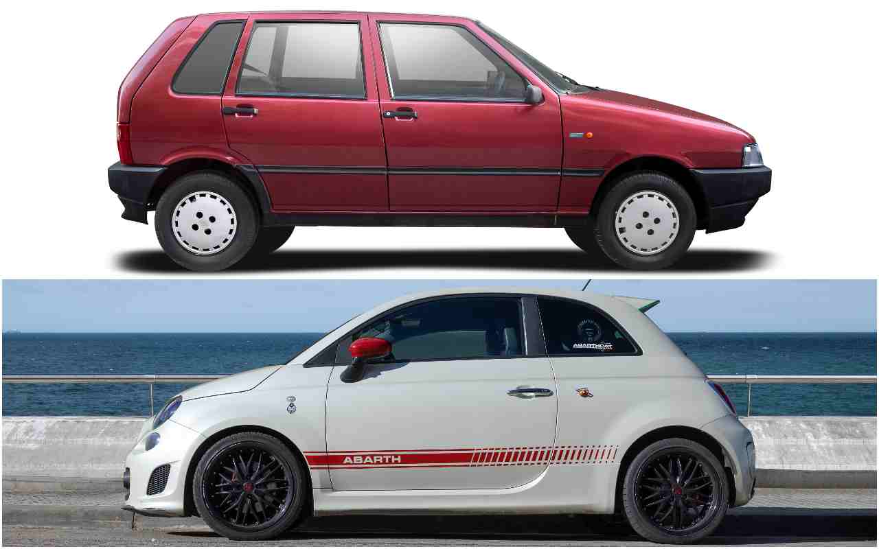 Ti ammazzo, FIAT Uno Turbo e un'Abarth 595 sfiorano il dramma: giocano  all'autoscontro