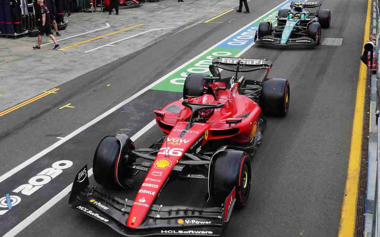 Ferrari Aston Martin in azione in pista