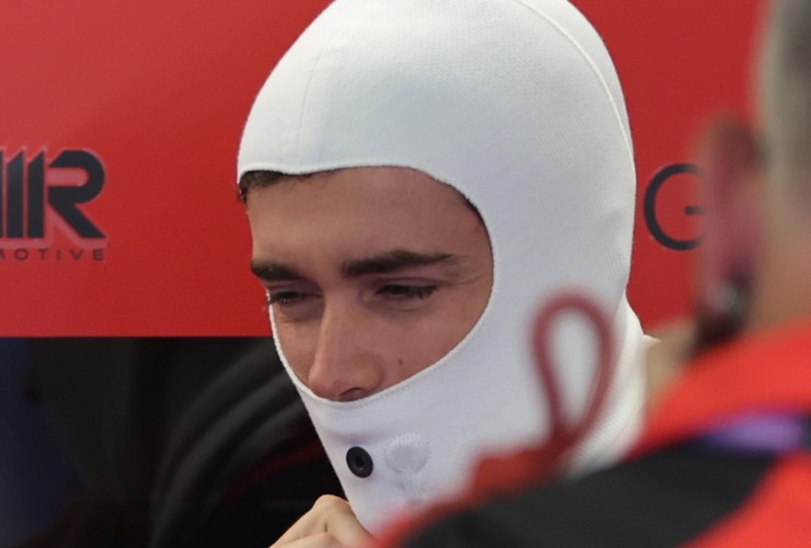 Charles Leclerc in pista
