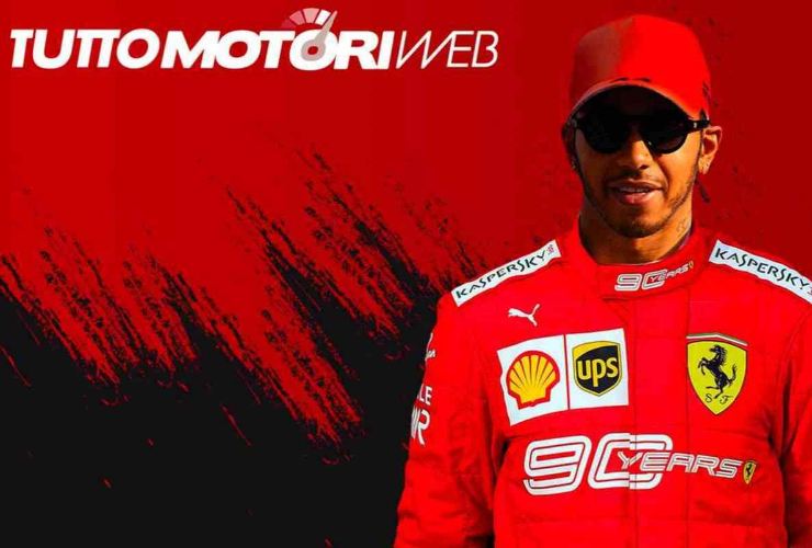 Come sarebbe Lewis Hamilton vestito di rosso