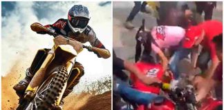 Crash moto da cross