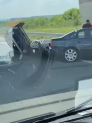 Incidente VW Golf (Instagram)