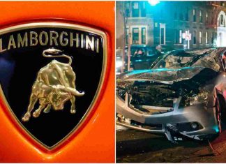 Incidente per una Lamborghini