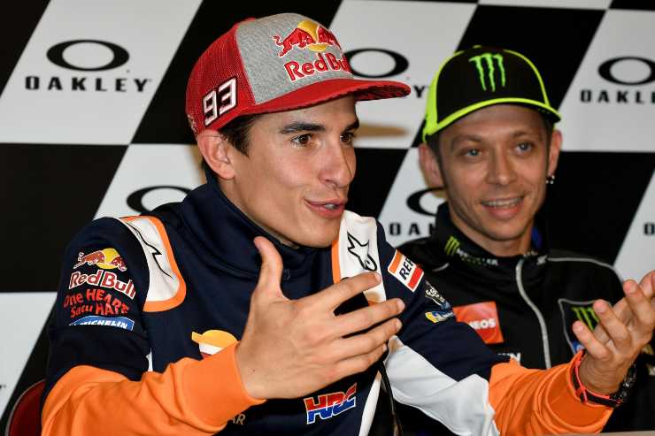 Marc Marquez e Valentino Rossi ancora dissidi 