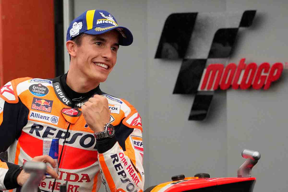 Un raggiante Marc Marquez