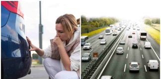 Avaria auto in autostrada