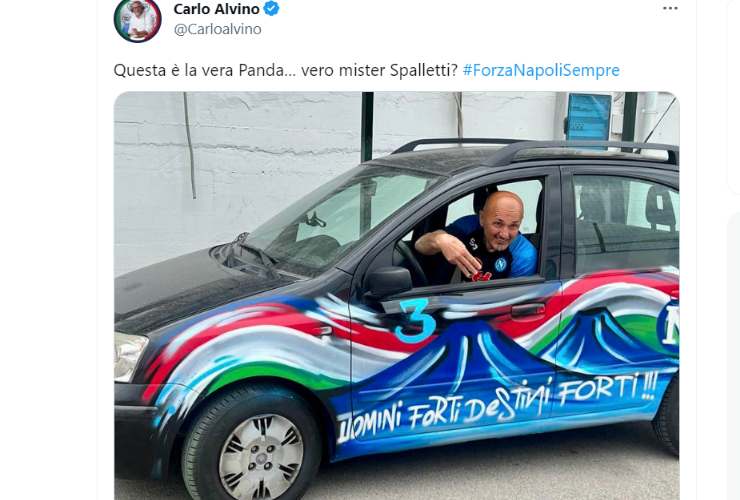 La FIAT Panda personalizzata per Luciano Spalletti