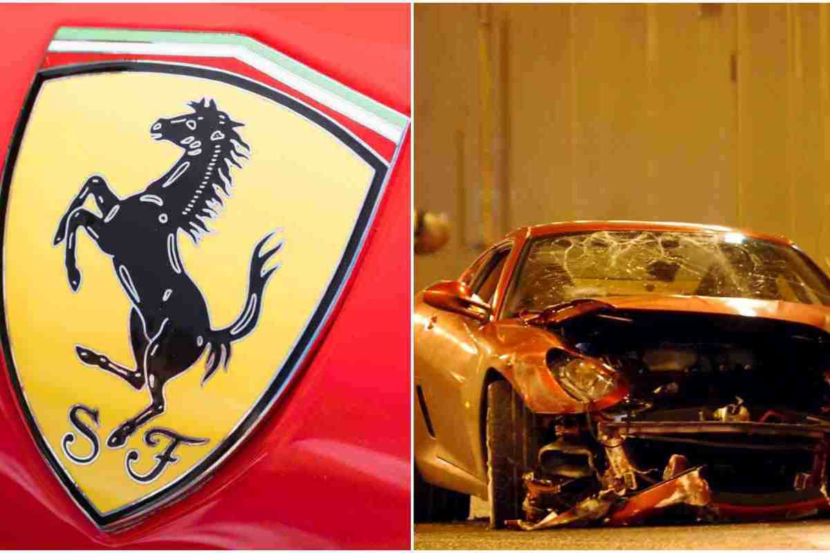 Ferrari incidente tremendo