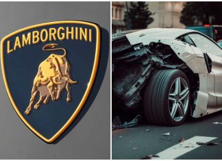 Incidente per una Lamborghini