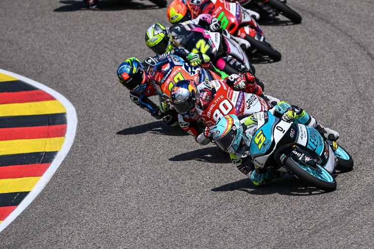 Moto3 che gara ad Assen