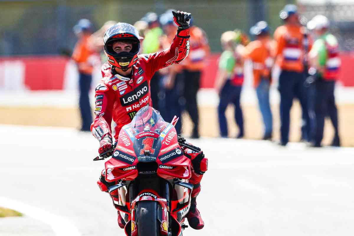 Bagnaia festeggia il successo