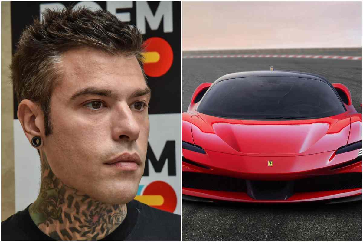 Fedez non sa guidare la sua Ferrari