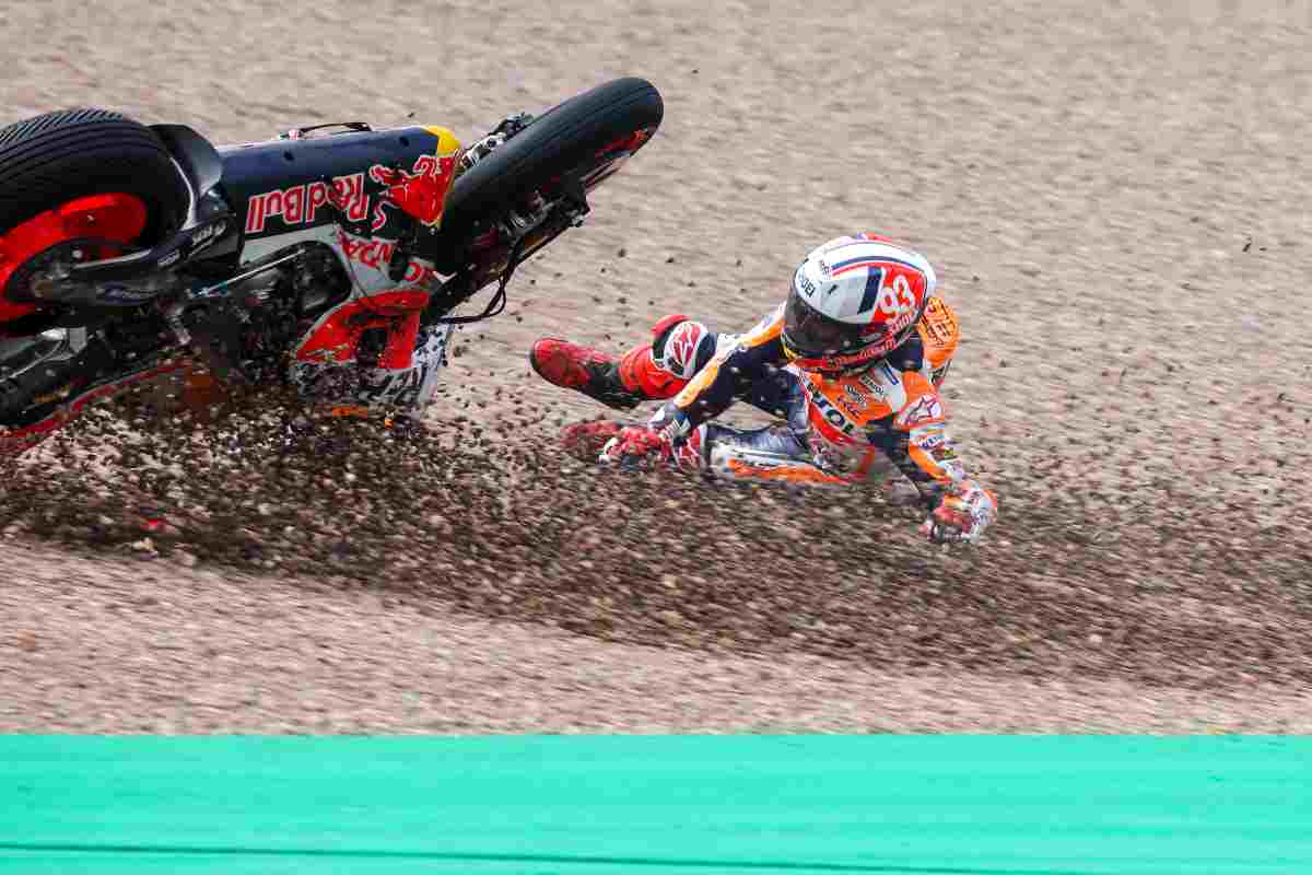 Marquez e le troppe cadute