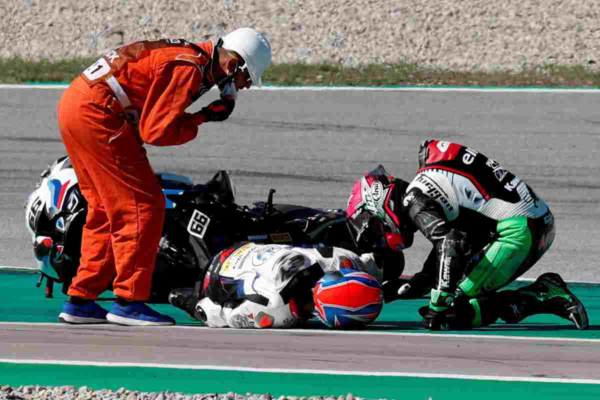 Incidente SBK, grave infortunio