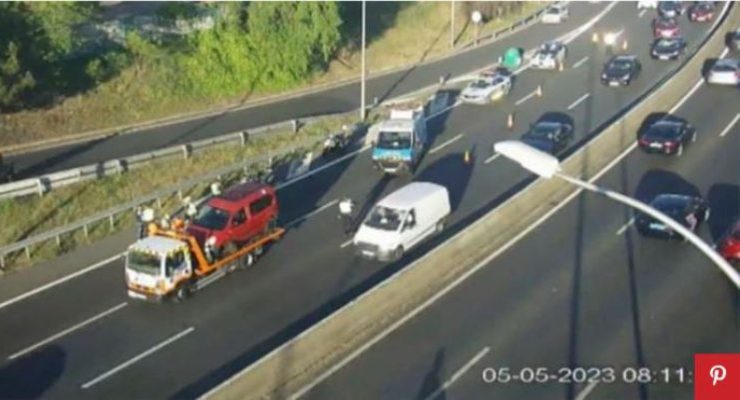 Che spavento in autostrada