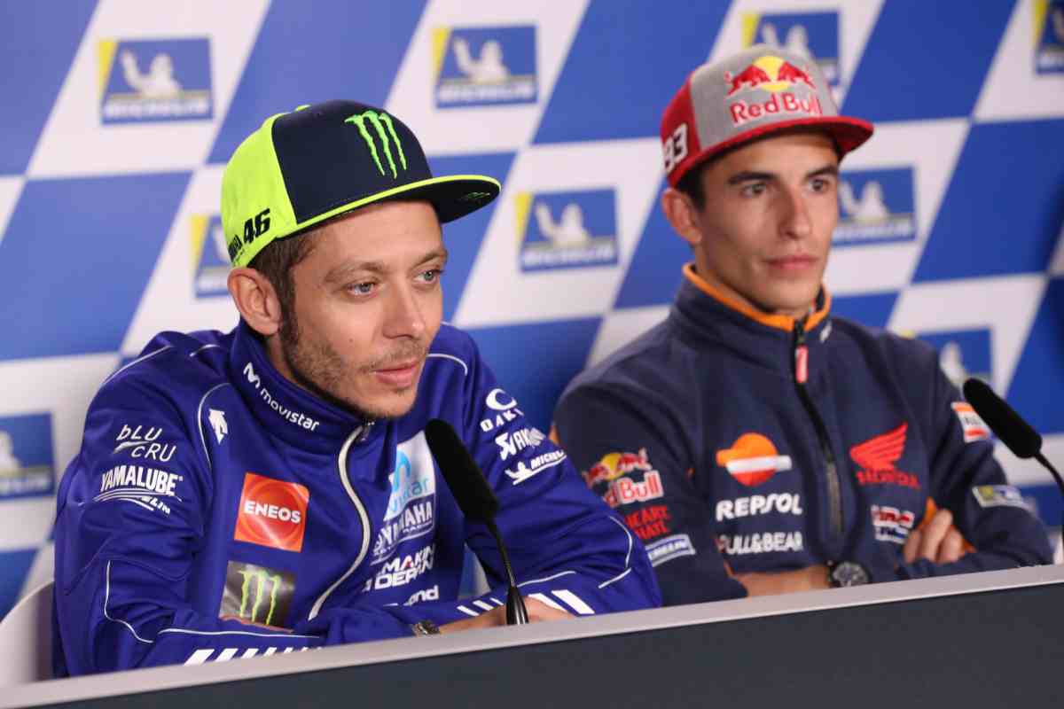 L’amara costatazione di Marc Marquez su Valentino Rossi