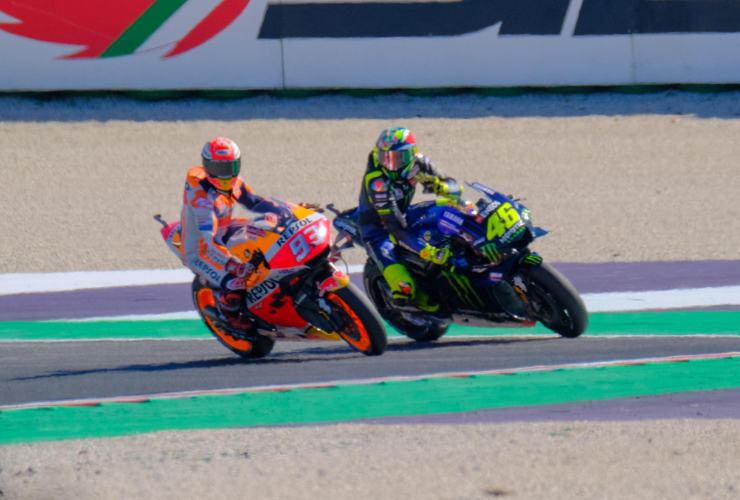 Marc Marquez vs Valentino Rossi