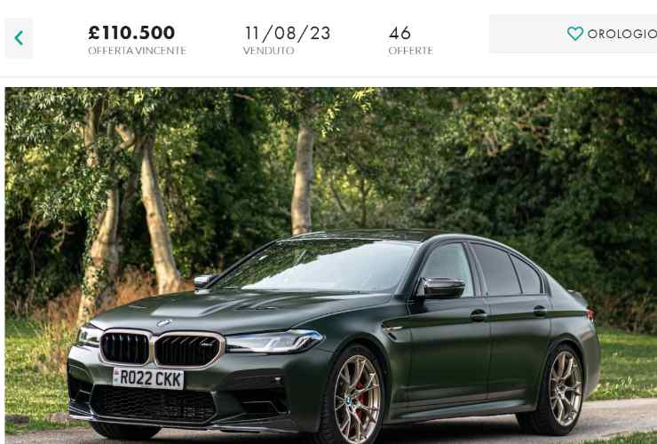 BMW M5 CS, l'auto di Chris Harris