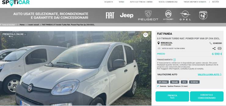 FIAT Panda a 6500 euro