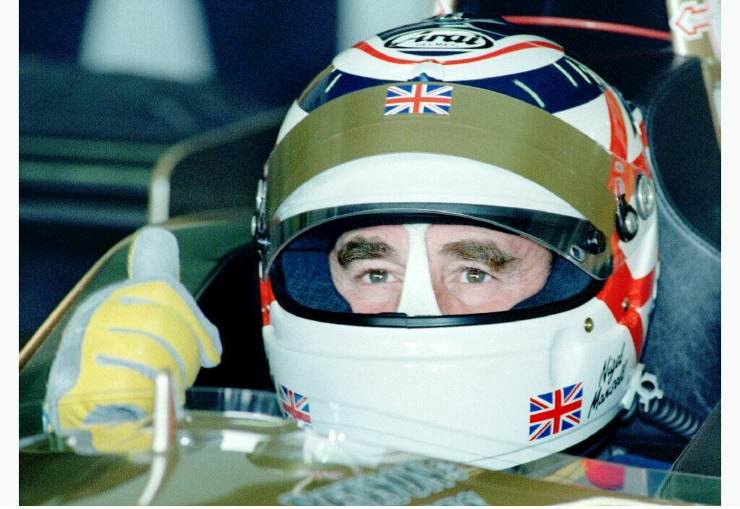 Nigel Mansell, la collezione di caschi