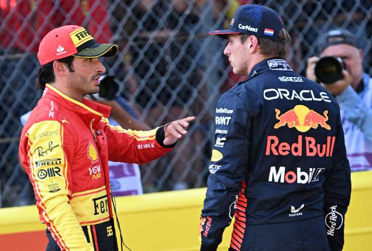 Confronto tra Verstappen e Sainz