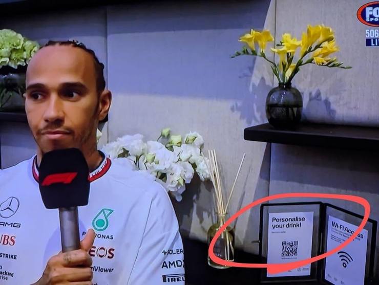 Lewis Hamilton scherzo Red Bull