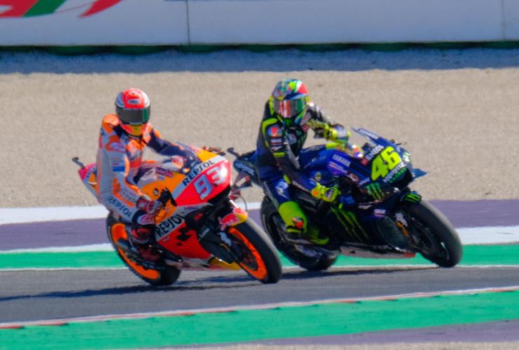 Marquez e la sfida a Valentino Rossi