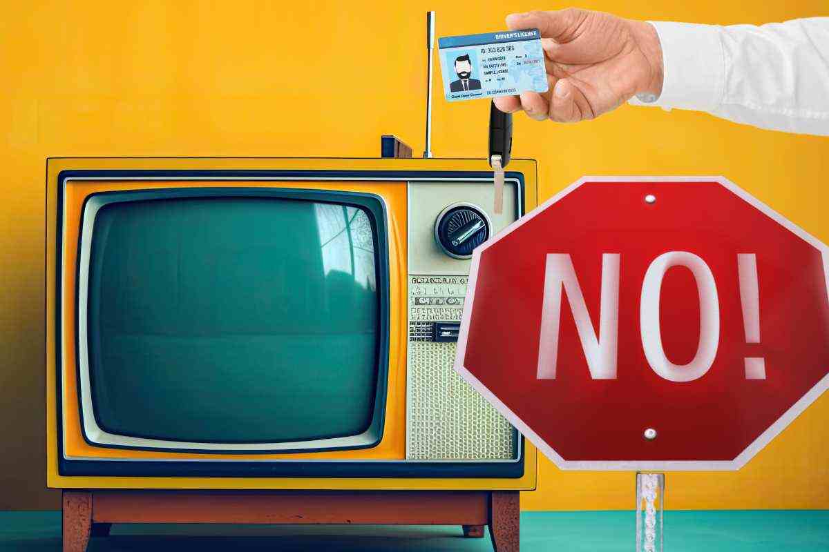 Patente ritirata ad un noto personaggio della TV